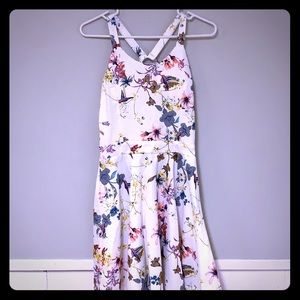 NWT Multi colored flirty skater dress